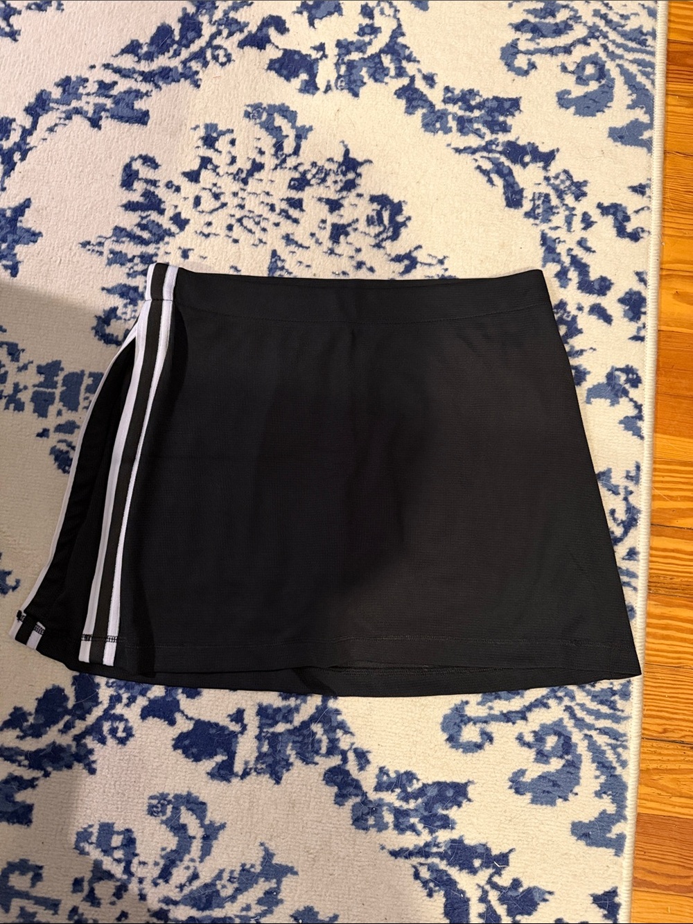 Athletic black and white skort